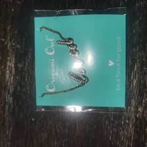 Origami Owl Silver Loved Rose Gold Silver Plated Necklace